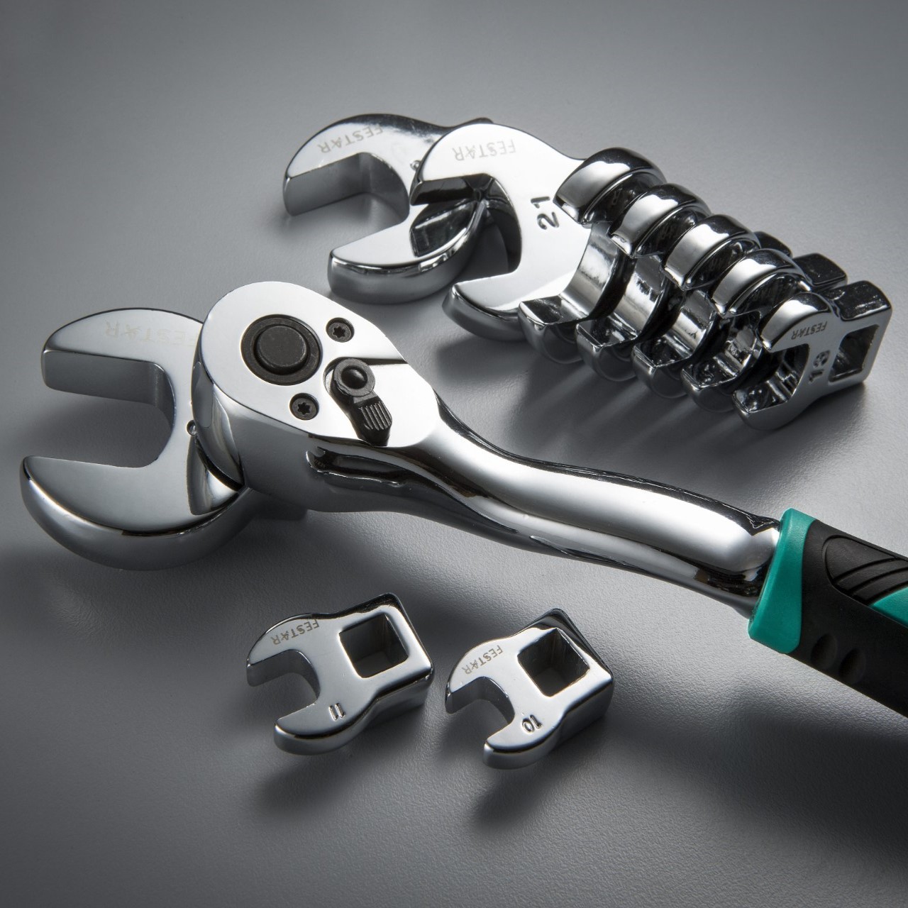 公制(MM)【Festar】美國工具品牌 10件組 3分開口扳手公制組 開口型扳手頭組 開口型板手組 開口板手 單開口板手 - FESTAR®  工具：為所有人打造的專業工具品牌